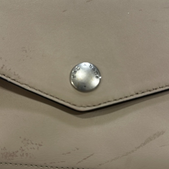 Rag & Bone Atlas Convertible Crossbody Leather Light Khaki With Orange Interior - Picture 3 of 15